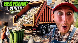 Ich eröffne einen WERTSTOFFHOF und stelle MITARBEITER ein 1 ♻️ Recycling Center Simulator [upl. by Cammy804]