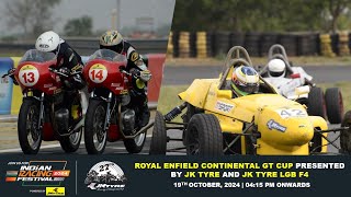 Day 1 JK Tyre LGBF4  Royal Enfield Continental GT Cup  Indian Racing Festival powered by JK Tyre [upl. by Gorman]