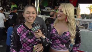 Supercross  Anaheim2 2011  Miss Supercross and the Fans [upl. by Alisun81]