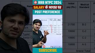 RRB NTPC Post Preference Undergraduate Level shorts rrbntpc rrbntpc2024 [upl. by Marjana]