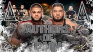 WWE The AOP Authors Of Pain Theme Song Pain  Custom Titantron 2021 [upl. by Amadus976]