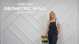 Easy DIY Geometric Accent Wall [upl. by Abdul306]