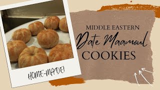 How to homebake Cookies MiddleEastern Maamoul Whole wheat flour soft Premium Dates Nuts filling [upl. by Adoree]