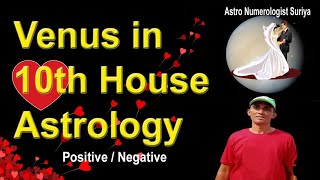 Venus in 10th house in vedic astrology। Venus in tenth house in vedic astrology। punneitsastrology [upl. by Yasmeen]