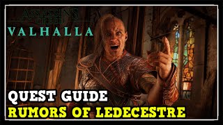 Assassins Creed Valhalla Rumors of Ledecestre Quest Chapter 2 The Kingmakers Saga [upl. by Amabelle257]