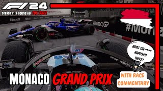 MONACO Grand Prix  F1 24  Round 8  Gaming Red Flag ACTION [upl. by Barney]