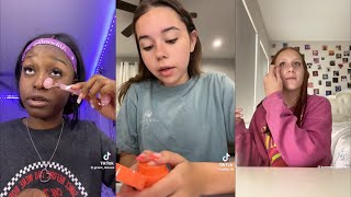 GRWM  Makeup storytime  TikTok compilation [upl. by Nylirem]