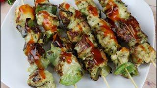 চিকেন চীজ টিক্কা কাবাব  Chicken Cheese Tikka  Chicken Malai Boti  Bangladeshi Kabab [upl. by Sadnalor]