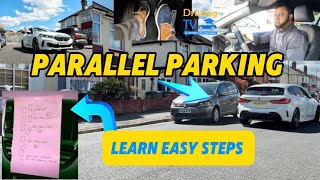 REVERSE PARALLEL PARKING WITH EASY STEPS  Learn To Park With Simple Easy Steps [upl. by Joli]