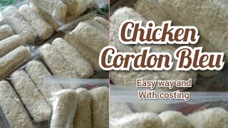 CHICKEN CORDON BLEU PANG NEGOSYOMalaki ang kitaan AE Laderas [upl. by Aikehs884]