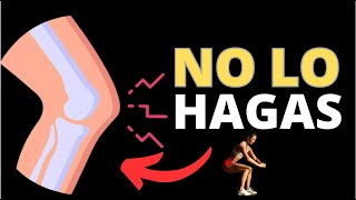 🧎🏽‍♀️3 cosas QUE NO DEBES HACER si tienes desgaste de rodilla y ejercicios para fortalecer piernas [upl. by Sheply686]