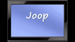 German Fashion  How to Pronounce Joop [upl. by Eerehc418]