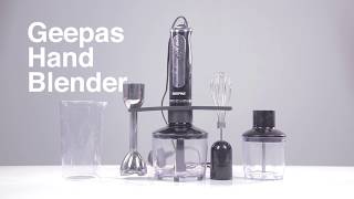 Geepas Multifunction Hand Blender  5 in 1 Functionality [upl. by Dicky467]