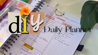 DIY Daily Planner  How to make your own planner from scratch using a notebook [upl. by Novyert383]