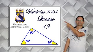 QUESTÃO 19 VESTIBULAR UECA 2024 Relações Métricas no Triângulo Retângulo [upl. by Em]