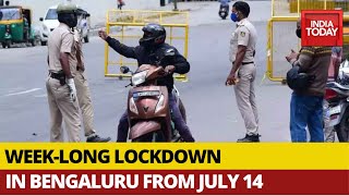 Coronavirus Karnataka Govt Announces Weeklong lockdown In Bengaluru From July 14 [upl. by Lukasz]