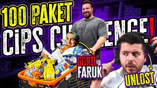 100 PAKET CİPS CHALLENGE GorilFaruk unlosttv [upl. by Dorelia]