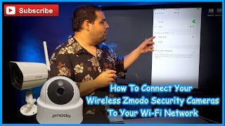 How to connect your wireless Zmodo Security cameras to your WiFi network [upl. by Ahsiat]