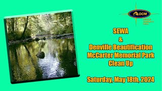 SEWA amp Denville Beautification clean up at McCarter Memorial ParkMay18th 2024  Shilpa Bhoopalam [upl. by Imar845]