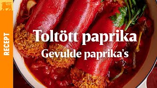 Toltött paprika gevulde paprikas [upl. by Ogir546]