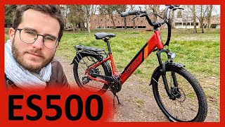 Lankeleisi ES500  Mon test complet pour ce vélo 500w avec poignée daccelerateur [upl. by Eibob]