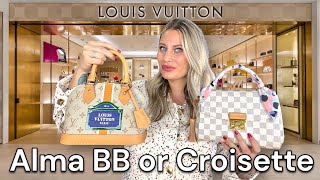 Louis Vuitton Croisette or Alma BB WHICH ONE DO I RECOMMEND [upl. by Omrellug]