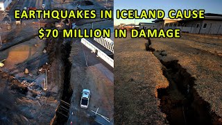 70 Million Dollars in Damage from the Earthquake Swarm that hit Grindavik Iceland in November [upl. by Anaila]