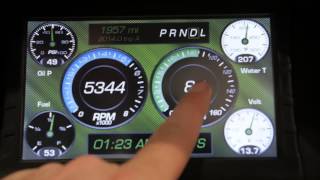 SEMA 2014  Introducing Auto Meters LCD Sportsman Touch Screen Dash [upl. by Cavil]