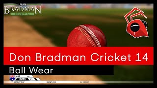 Timelapse ball wear in Don Bradman Cricket 14 [upl. by Narbig]