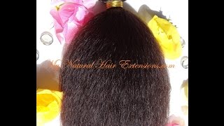 Coarse Yaki Bundles  My Natural Hair Extensions [upl. by Malvin]