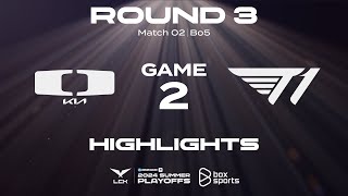 Highlights DK vs T1  Game 2  Playoffs R3  LCK Mùa Hè 2024 01092024 [upl. by Allebara]