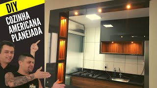 COMO FAZER COZINHA AMERICANA PLANEJADA  36 DICAS EXTRAS  KING MOVELARIA [upl. by Nayd]