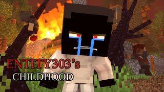 quotWorld Split In Twoquot  A Minecraft Music Video ♪ Entity303s Life [upl. by Anitsahs]