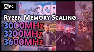 3000MHz vs 3200MHz vs 3600MHz DDR4 RAM with Ryzen 9 3900X  WePC [upl. by Ojyram901]