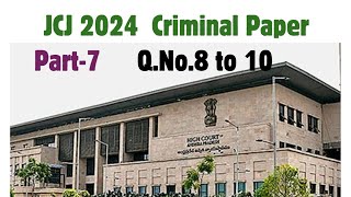 AP JCJ MAINS CRIMINAL PAPER 2024 by Kanchana Advocate [upl. by Leile]