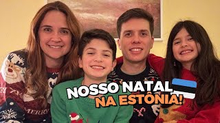 Tour pela nossa sala decorada  Nosso primeiro natal longe da família na Estônia 🇪🇪 [upl. by Attebasile]