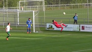 Defender scores stunning overhead kick … own goal – video [upl. by Rodge235]