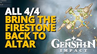 Bring the Firestone Back to Altar Genshin Impact All 44 [upl. by Veronike]