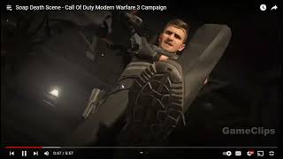 Soap Death Scene Call Of Duty Modern Warfare 3 Campaign [upl. by Aitnahc]