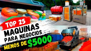 25 Máquinas Más Rentables para ganar dinero Ideas de negocios 2024 [upl. by Nedyrb992]