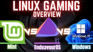 EndeavourOS vs Mint vs Windows 11  Linux gaming vs Windows using a 4080 Super  1440p  4k  RT [upl. by Odnamla23]