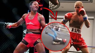 Pro Female Boxer Claressa Shields Gets KNOCKED OUT By Man [upl. by Johnnie]