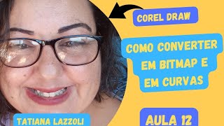 Como converter em Bitmap e em Curvas no Corel [upl. by Leahcimnoj415]