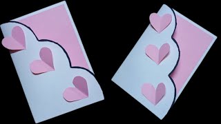 DIY Card ideas  Easy Card step by step naazeasyart [upl. by Conney]