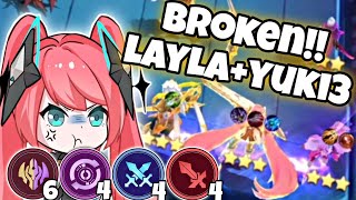 LAYLA FULL STACK IMMORTAL BROKEN DAMAGE MUSUH AUTO SURREND magicchess [upl. by Sebastien]