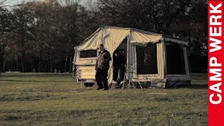 CAMPWERK  Family Zeltanhänger  Faltcaravan  Anhängerzelt im Ruhrgebiet [upl. by Rimisac]