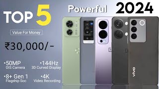 Top 5 Mobile Phones Under 30000  January 2024   5G  8 Gen 1 Soc 4K  Best Phone Under 30000 [upl. by Eicul265]