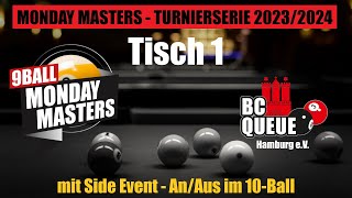 290124  Monday Masters  Turnierserie 20232024  Tisch 1 [upl. by Ettelrahc]