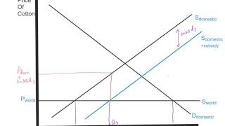 Subsidy Diagram For Intl Trade [upl. by Ayaj]