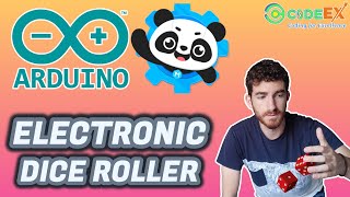 How to make an ELECTRONIC DICE ROLLER 🎲 with ARDUINO and mBlock 5  Arduino Course 09 [upl. by Keily]